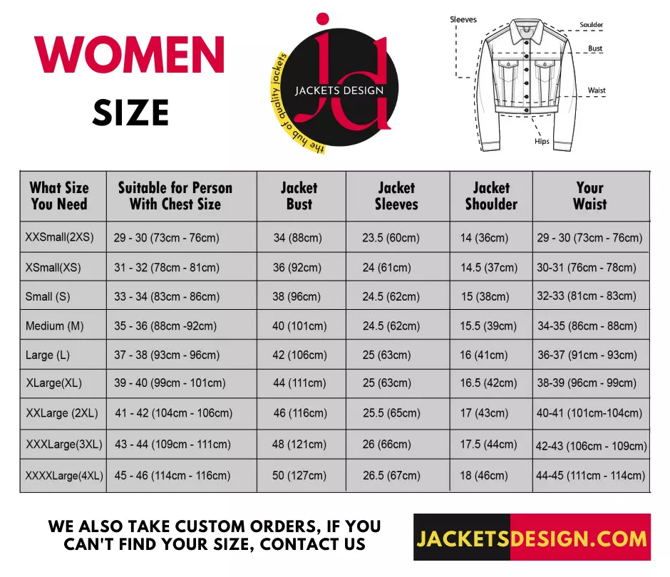 Size Chart For Women