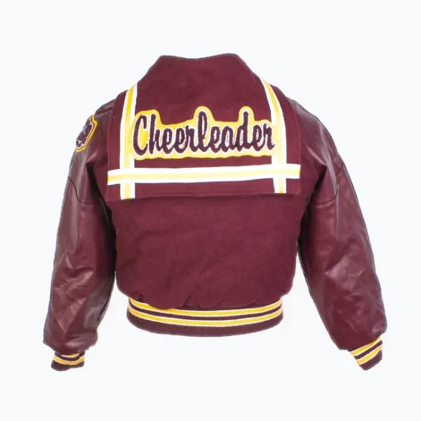 Cheerleader Maroon Varsity Jacket