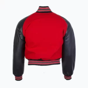 French Horn Red Vintage Varsity Letterman Jacket
