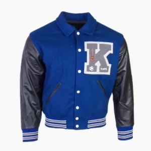 KAPS K Letter Blue Letterman Varsity Jacket