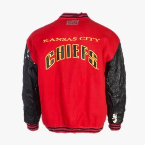 Kansas City Chiefs Red Black Letterman Varsity Jacket