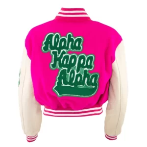 Alpha Kappa Alpha Pink Varsity Jacket