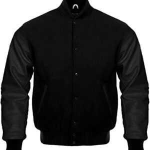 Black Letterman Varsity Jacket