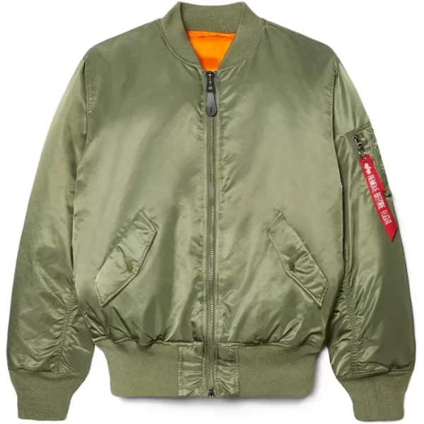 Olive Green MA 1 Bomber Jacket