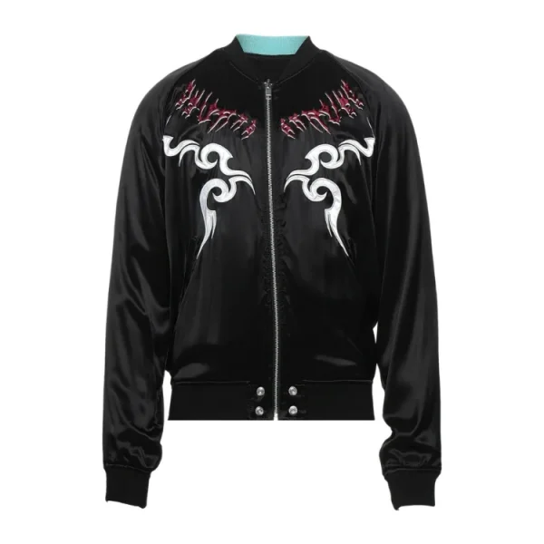 And Just Like That S1 E10 Che Black Flame Bomber Jacket