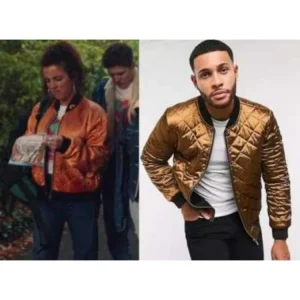 Derry Girls S2 E1 Michelle Quilted Bomber Jacket