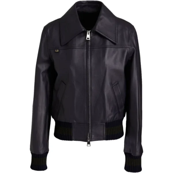 FBI S4 E22 Tiffany Black Leather Bomber Jacket