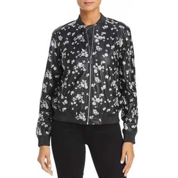 High School Musical The Musical The Series S2 E12 Gina Black Floral Bomber Jacket
