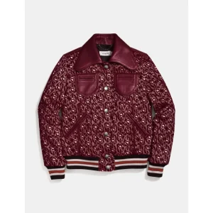 Kung Fu S1 E10 Red Printed Bomber Jacket