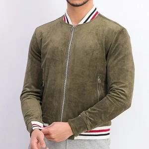 Never Have I Ever S2 E1 Paxton Suede Bomber Jacket