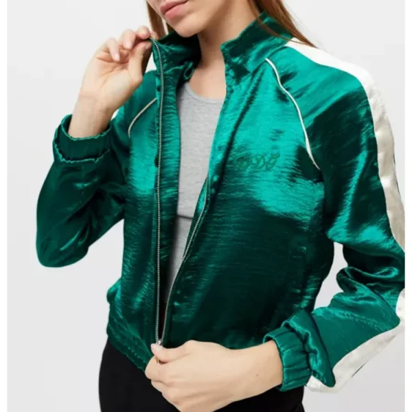 Real Housewives of New Jersey S12 E7 Jackie Green Bomber Jacket