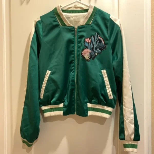 Stay Close S1 E4 Kayleigh Shaw Green Bomber Jacket