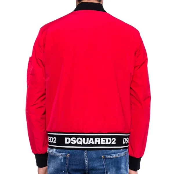 The Chi S5 E8 Red Ddsquared Replica Bomber Jacket Back