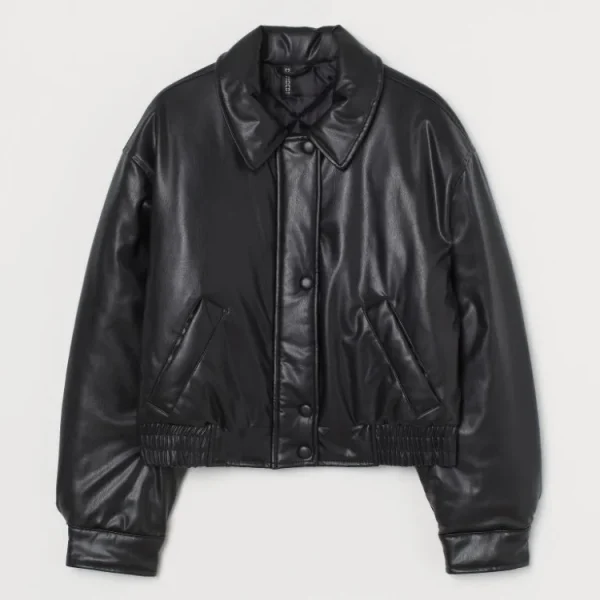 The Teacher S1 E3 Izzy Black Leather Bomber Jacket