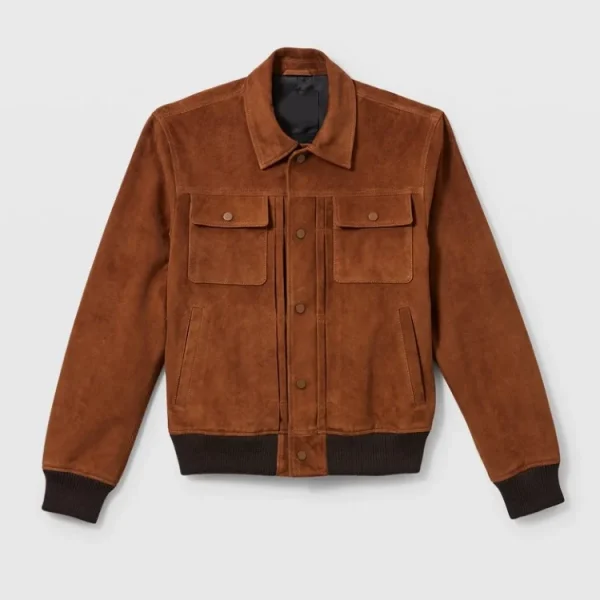 Young Rock S2 E7 Randall Suede Bomber Jacket