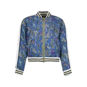 iCarly Reboot S1 E12 Millicent Blue Paisley Bomber Jacket