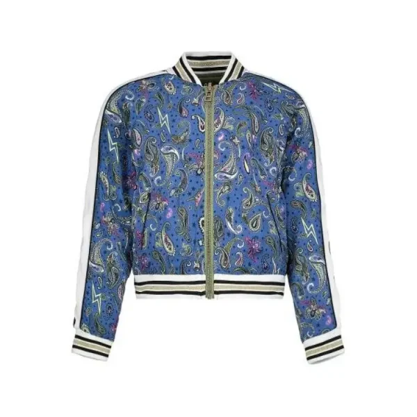 iCarly Reboot S1 E12 Millicent Blue Paisley Bomber jacket