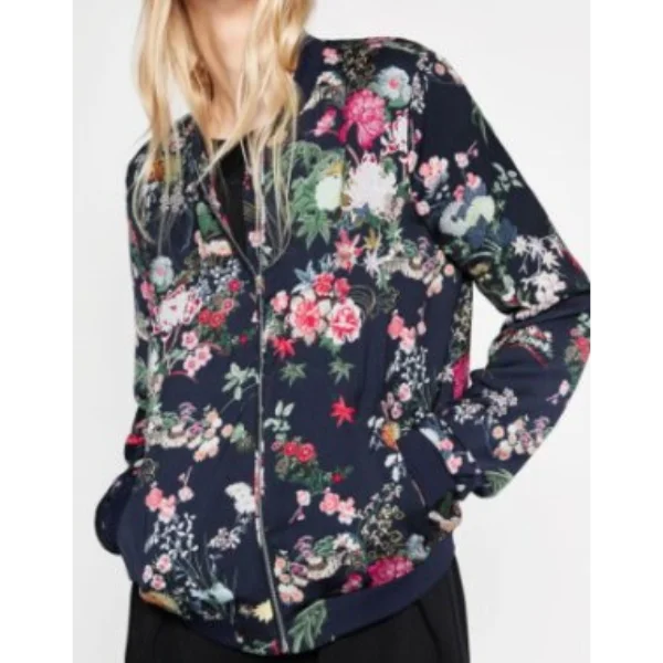 13 Reasons Why S1 E7 Jessica Flowers Bomber Jacket crop