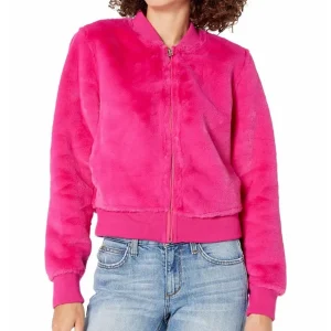 Law and Order Organized Crime S1 E5 Gina Pink Furry Bomber Jacket
