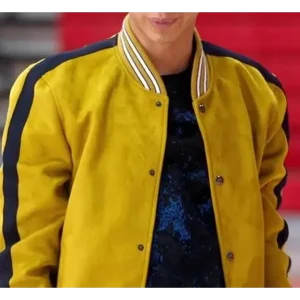 High School Musical S1 E1 Carlos Yellow Varsity Bomber Jacket