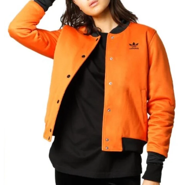 Keeping Up With Kardashians S15 E2 Kendall Jenner Orange Replica Jacket crop