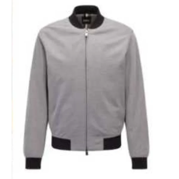 Law and Order S3 E1 Fin Grey Bomber Jacket crop