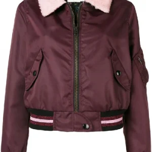 Riverdale S4 E16 Betty Cooper Fur Collar Bomber Jacket