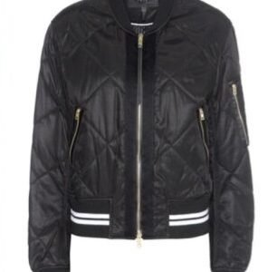 Scream Queens S2 E8 Zayday Williams Black Quilted Bomber Jacket