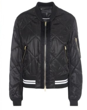 Scream Queens S2 E8 Zayday Williams Black Quilted Bomber Jacket crop