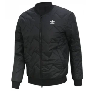 Spinning Out S1 E3 Marcus Black Quilted Bomber Jacket