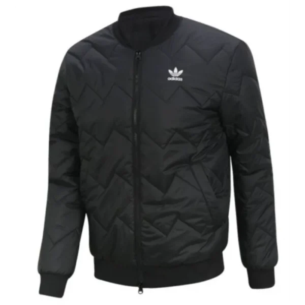 Spinning Out S1 E3 Marcus Black Quilted Bomber Jacket