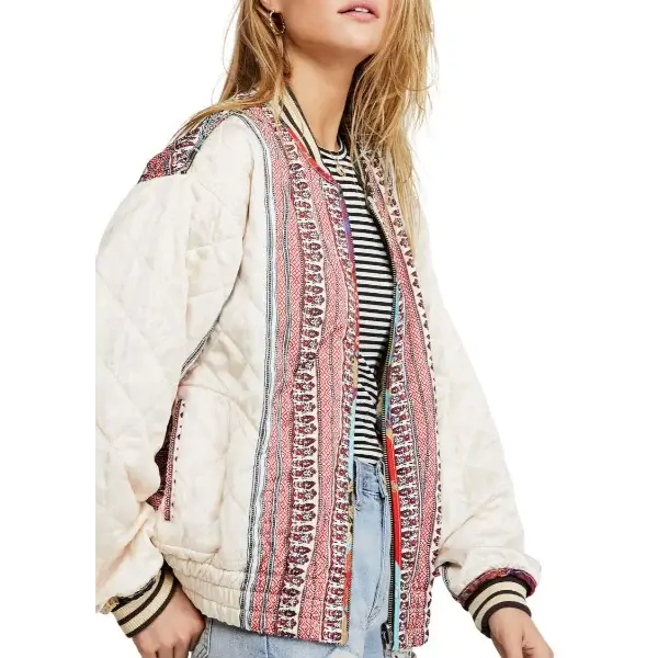 The Baby Sitters Club S1 E6 Claudia Ishi Quilted Printed Bomber Jacket