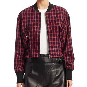Younger S5 E3 Liza Miller Plaid Bomber Jacket
