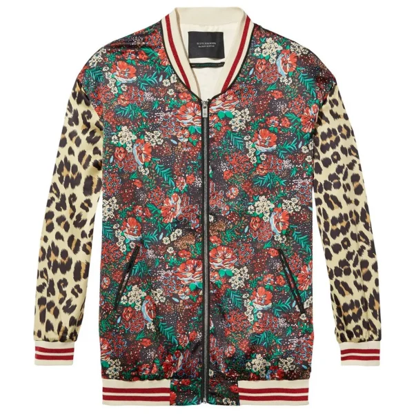 Andi Mack S3 Buffy Leopard Floral Bomber Jacket