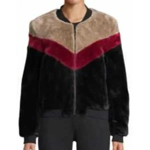 Brooklyn Nine Nine S6 E4 Gina Linetti Striped Fur Jacket