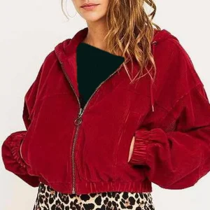 Emmerdale Aug 19 Amy Red Cropped Bomber Jacket