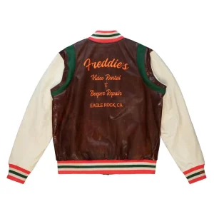 9-1-1 S6 E12 Henrietta Wilson Color Block Leather Varsity Jacket