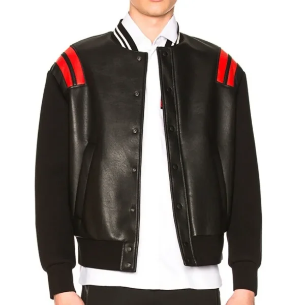 All American S5 Spencer James Leather Bomber Jacket