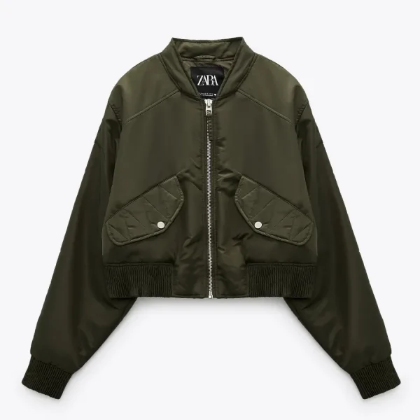 Ginny and Georgia S2 E2 Ginny Miller Green Cropped Bomber Jacket