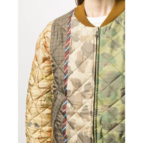 Gossip Girl Reboot Season 2 Max Wolfe Floral Quilted Bomber Jacket