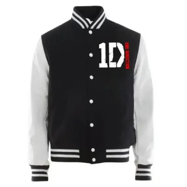 1D One Direction Black Varsity Jacket Replica