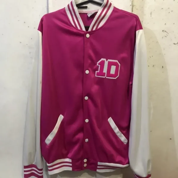 1D One Direction Pink Varsity Jacket Replica