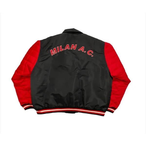 AC Milan Lotto Black Varsity Jacket Replica