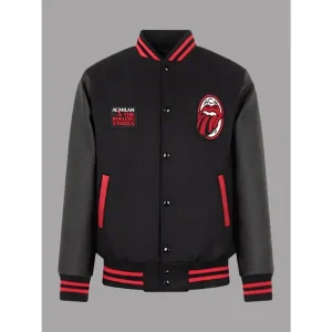 AC Milan X Rolling Stones Varsity Jacket