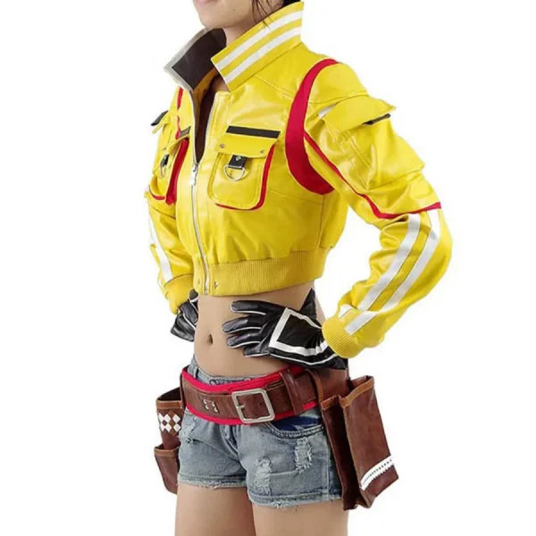 Final Fantasy XV Cindy Aurum Yellow Leather Jacket