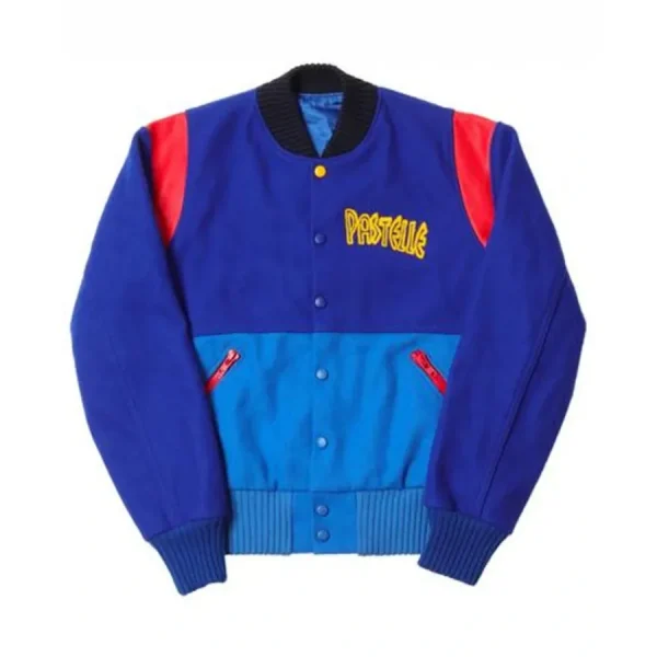 Kanye West Pastelle Blue Varsity Jacket