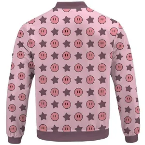 Kirby and Star Raspberry Printed Bomber Jacket