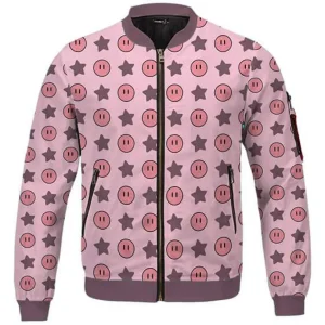 Kirby and Star Raspberry Printed Bomber Jacket
