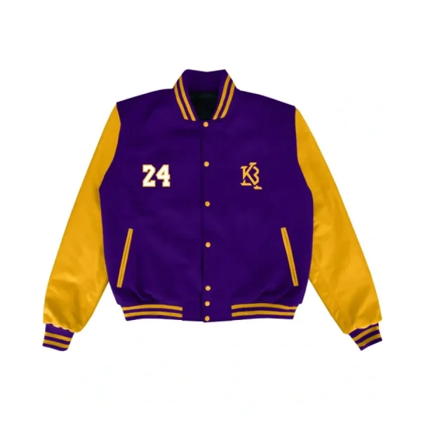 Kobe Bryant Purple Varsity Jacket
