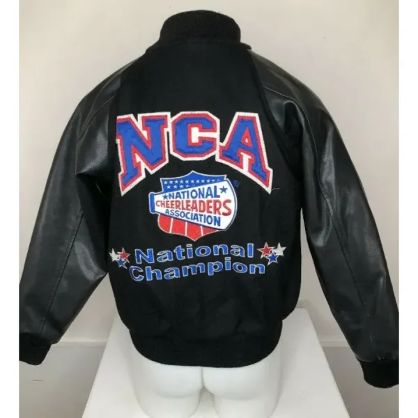 NCA Black Wool Varsity Jacket
